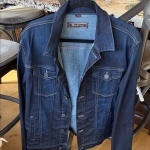 Men’s fitted jean jacket. Don’t think my husband ever even wore this once!!